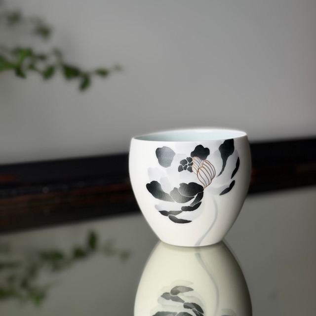【加藤真雪】 芍薬 丸カップ