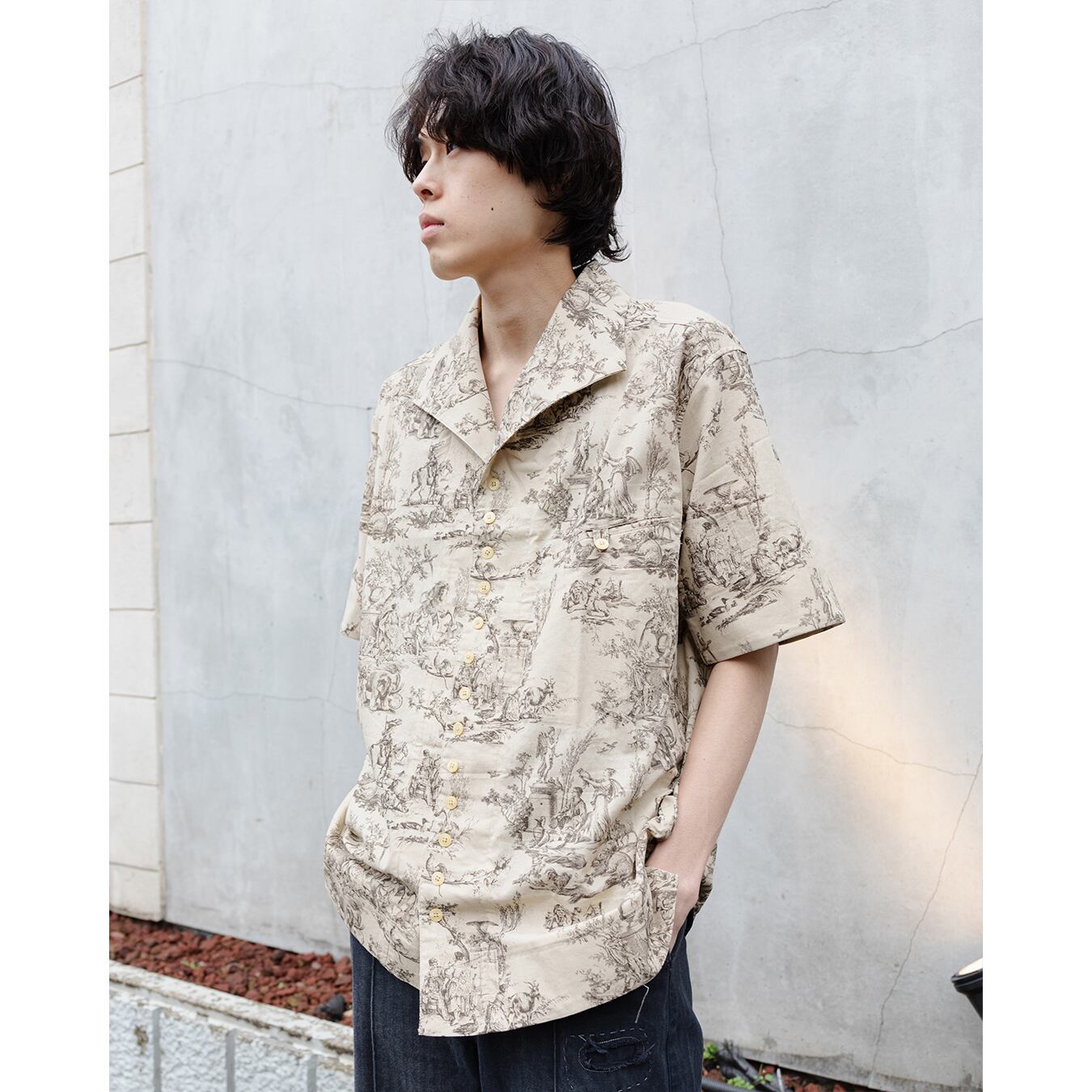 Professor.E ](プロフェッサーイー) 24SS-PE-SSH-04 SEASONAL PRINT 