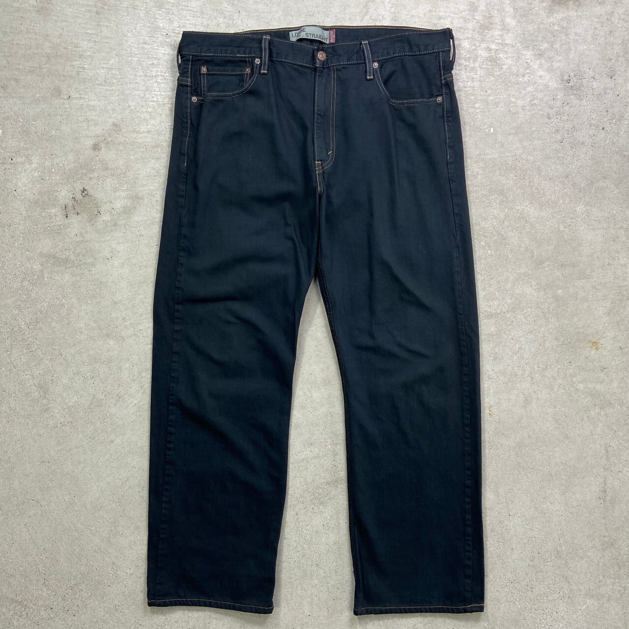 Levi's リーバイス 569 ブラックデニムパンツ ルーズストレート Levi's リーバイス 569 ブラックデニムパンツ ルーズストレート