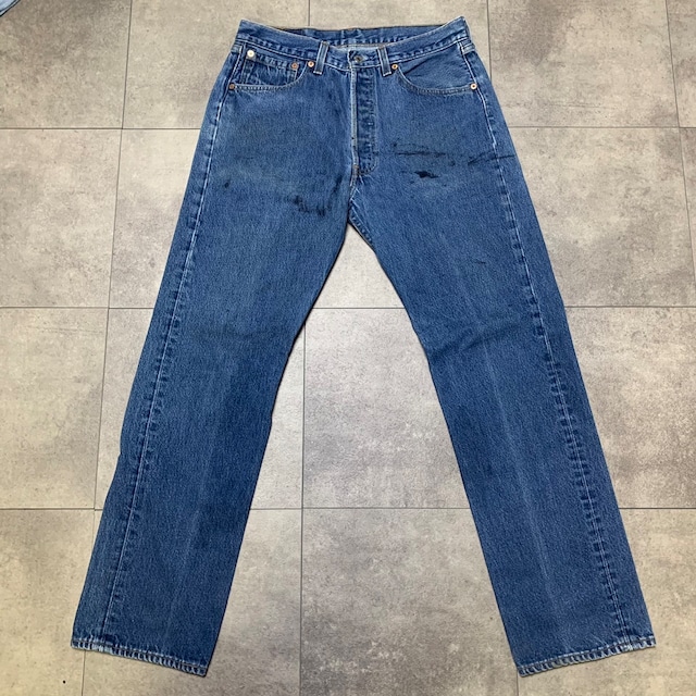 USA製 90s Levi's 501xx ビンテージ デニム 33×33 刻印524 90年代 リーバイス   ブルー 後染め 先染め サルファー