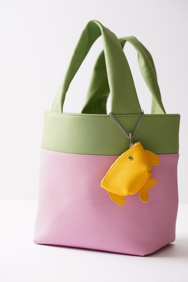 LAGOON Tote Bag ピュアピンク×ピスタチオ