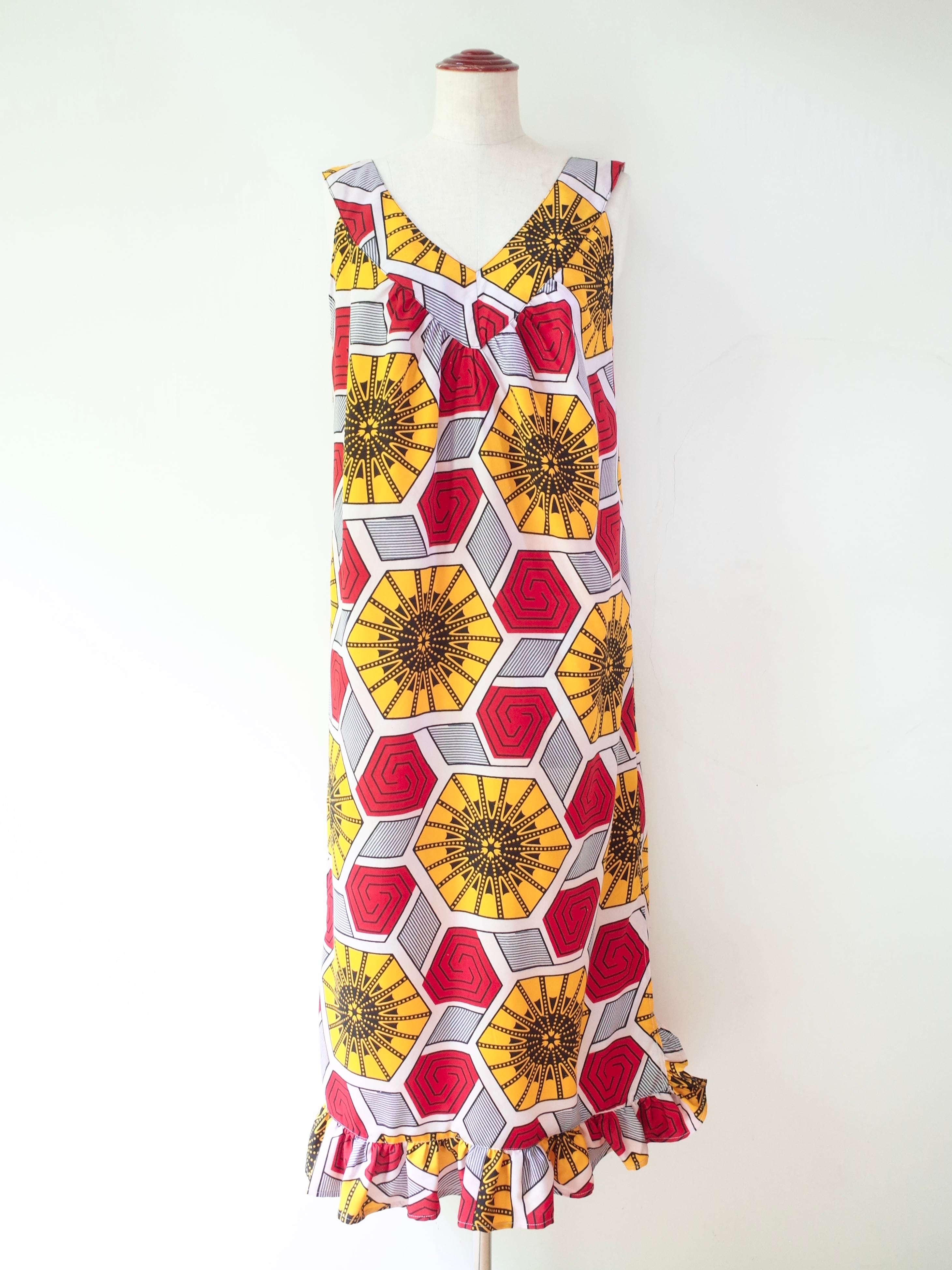 African batik dress