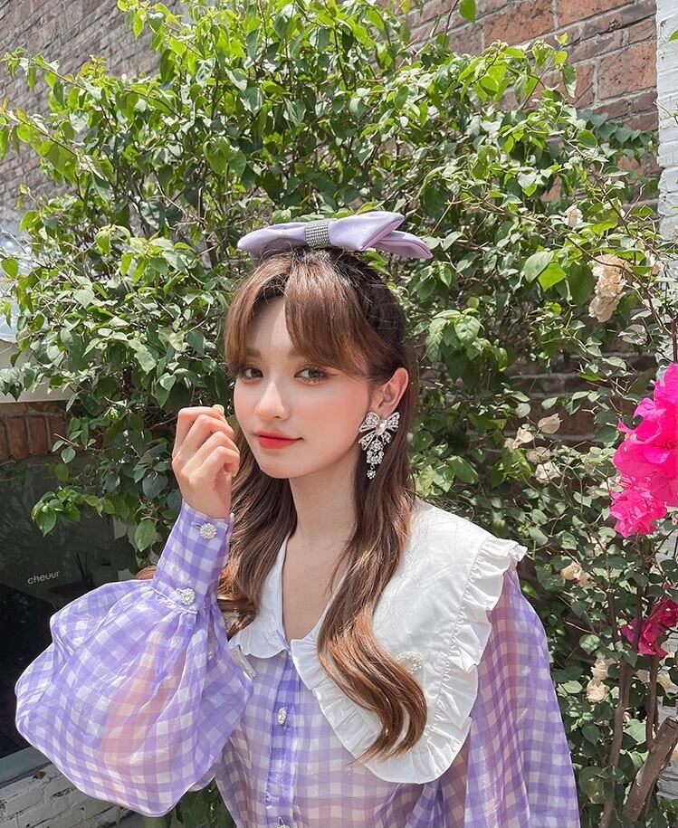 スカート 】紫 パープル チェック スカート ミニスカート チェック