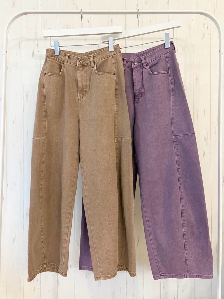 【10/下旬〜11/上旬入荷次第お届けのご予約】 L'ours Polaire et Bleu/ルスポレール&ブリュ ピグメントカーブカラーデニム 26316159