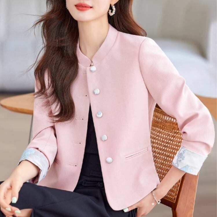 チャイナ風袖切替ジャケット　3カラー　YS00086