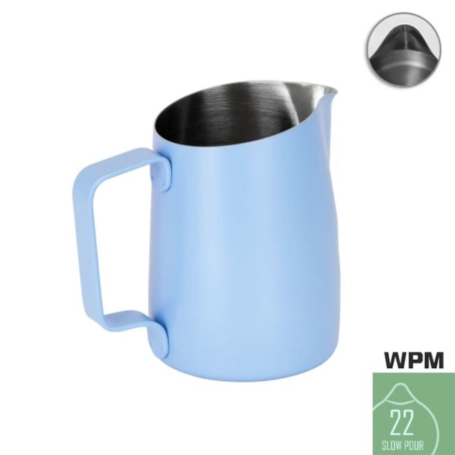 WPM ミルクピッチャー 450mL ワイドスパウト ( ※22 SLOW POUR ) スカイブルー HC7122PBL