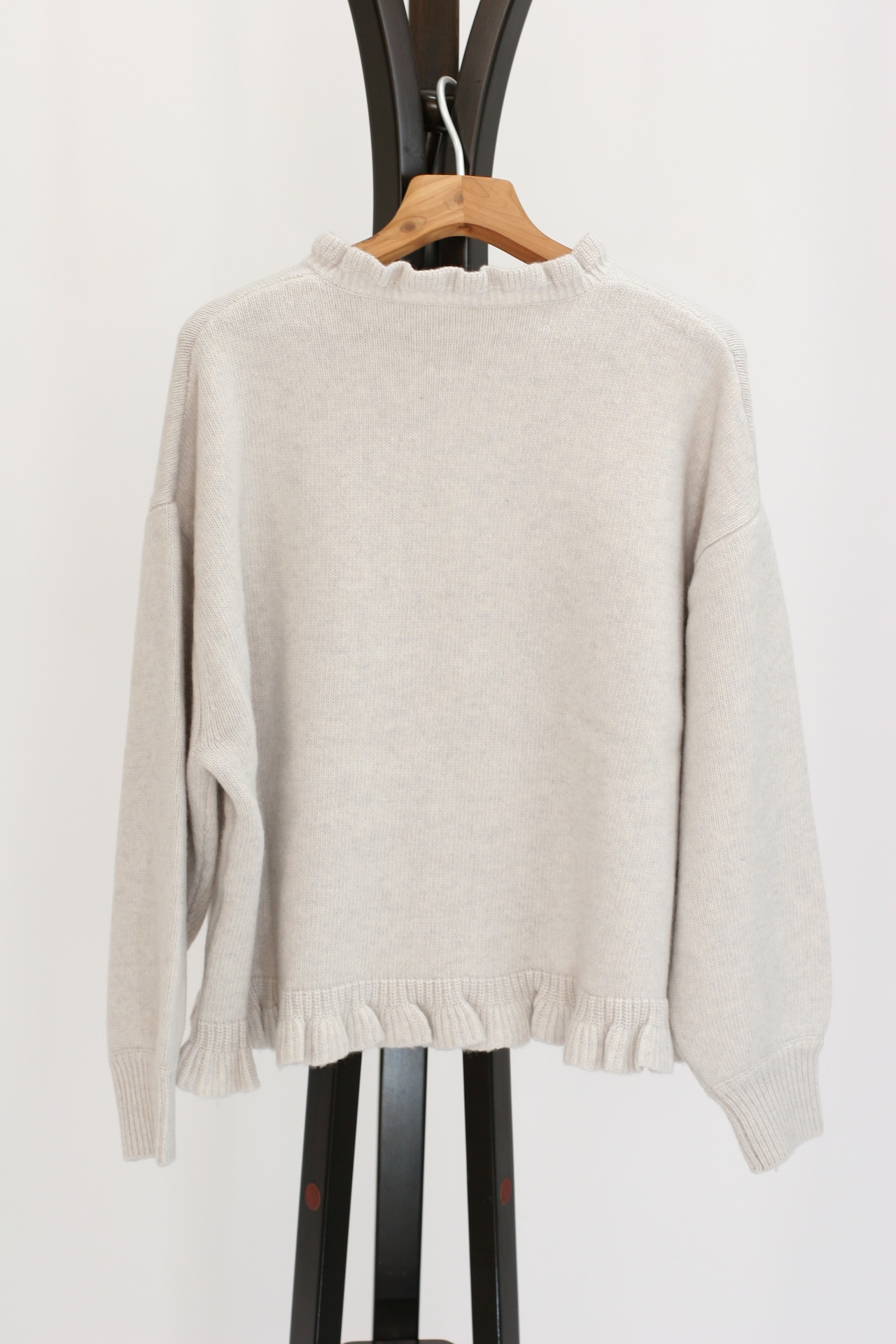 【ROBE de PEAU】Skipper frill knit pullover(RS028)