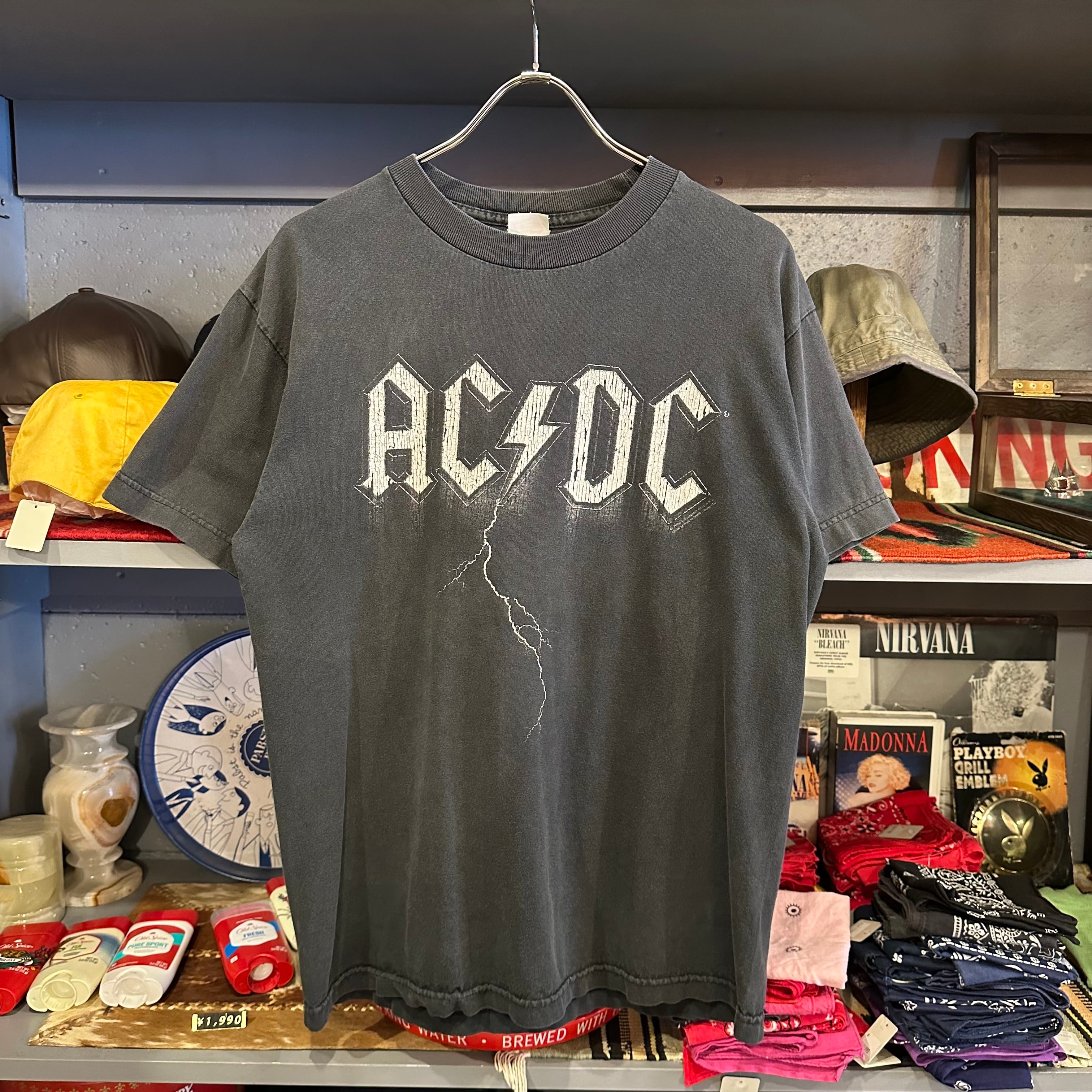 ACDC バンド 大判プリント ゆるだぼ オーバーサイズ USA Tシャツ