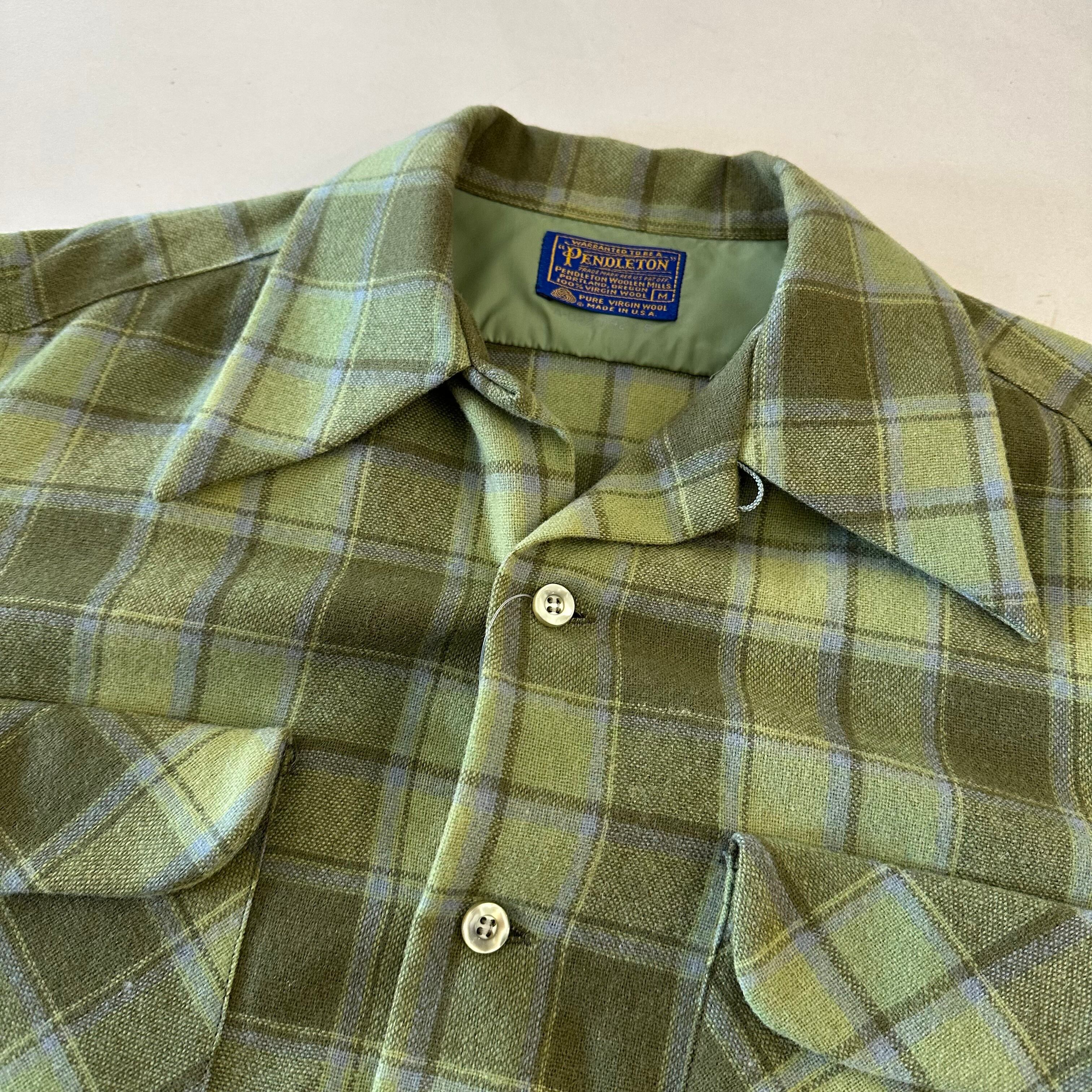 70s PEMDLETON Board Shirt Green | BerBerJin Yuhodo