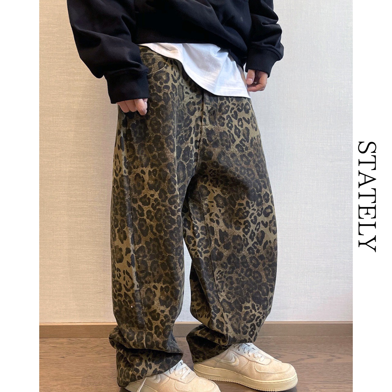 Leopard Wide Pants_B24・画像4