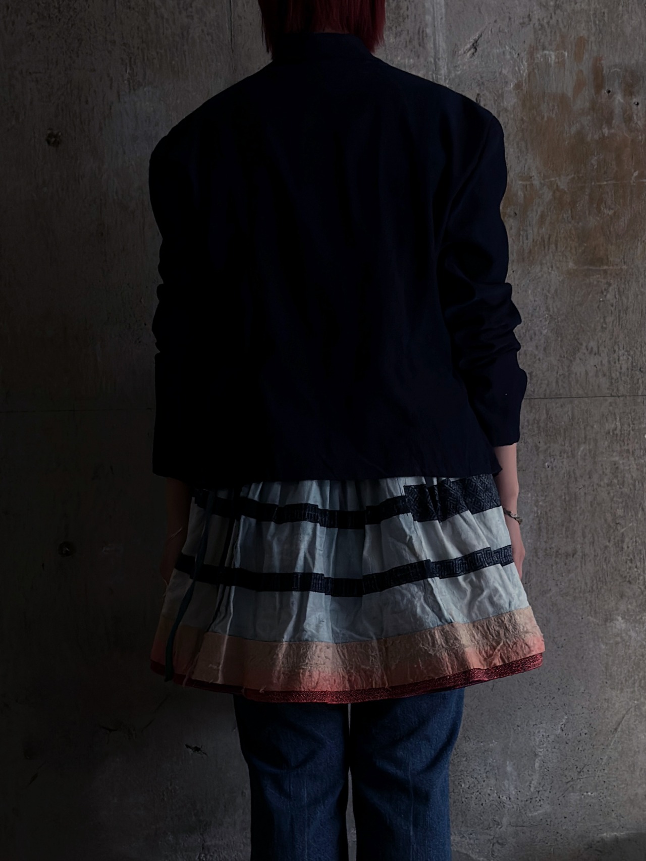 Miao tribe／Vintage pleated skirt
