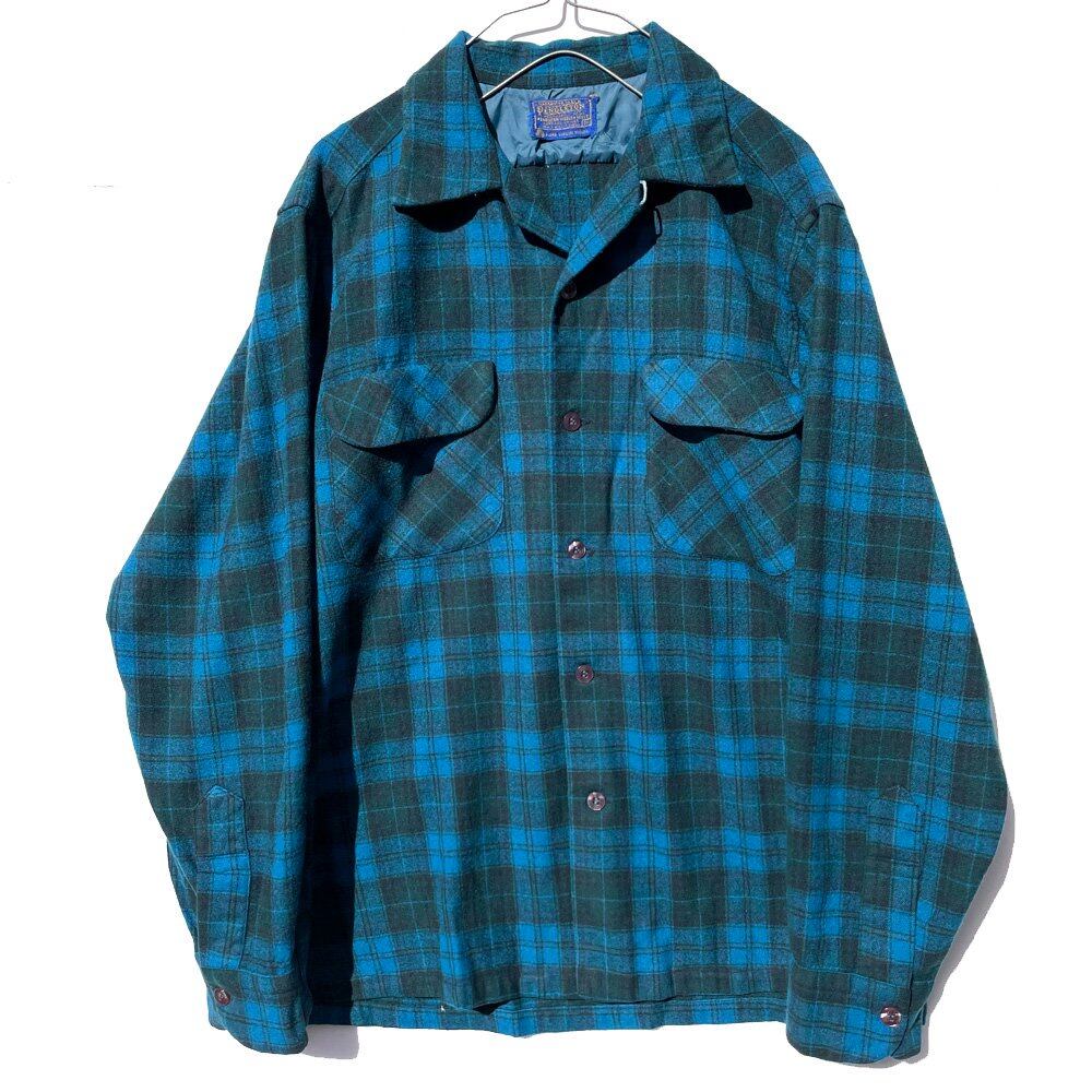 Pendleton [PENDLETON] Vintage Ombre Check Loop Color Wool Shirt