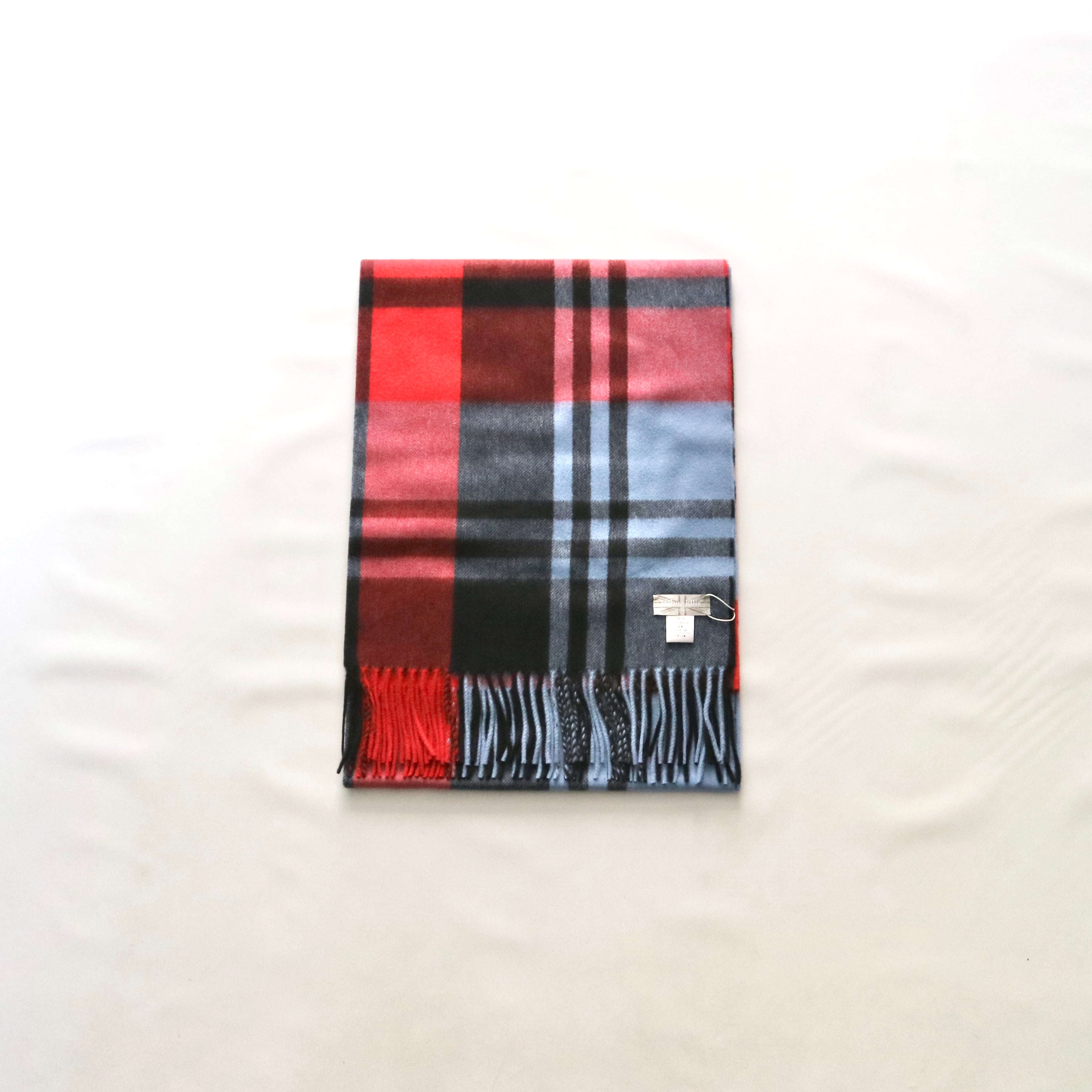 【Joshua Ellis ジョシュアエリス】CASHMERE STOLE -PRIMARY BLACK WATCH- カシミヤストール プライマリーブラックウォッチ CPG52543