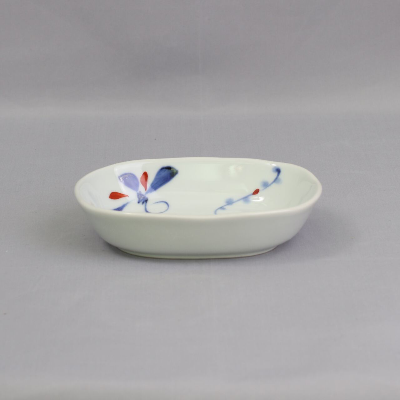 砥部焼 千山窯 デザート鉢 上絵とんぼ