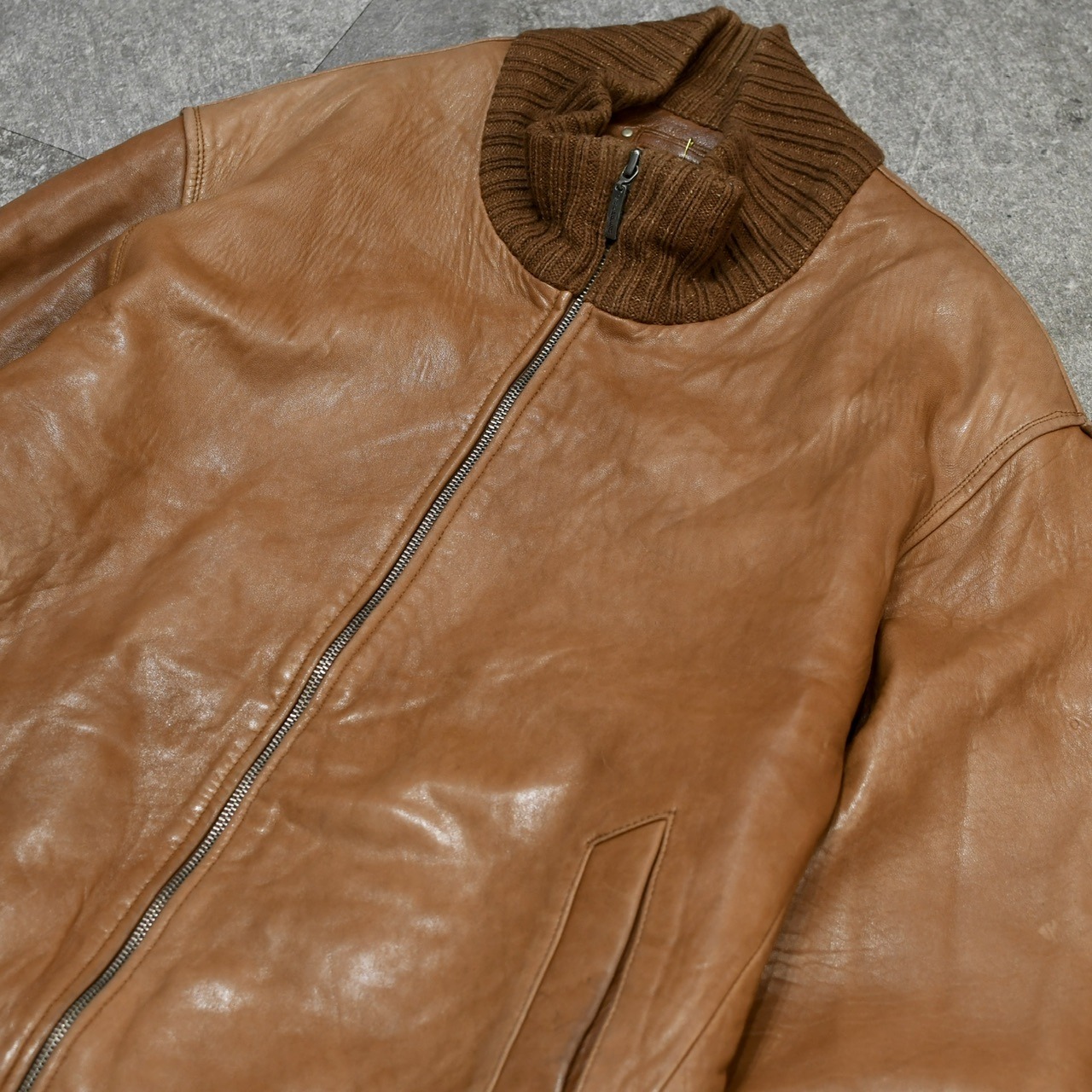 TRAPPER THERMOLITE lining lamb leather blouson