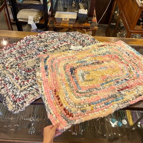 TOPANGA Homefurnishing　Recycle Cloth Rug Multi Color　2Type　50×80cm　リサイクルクロスラグ　マルチカラー