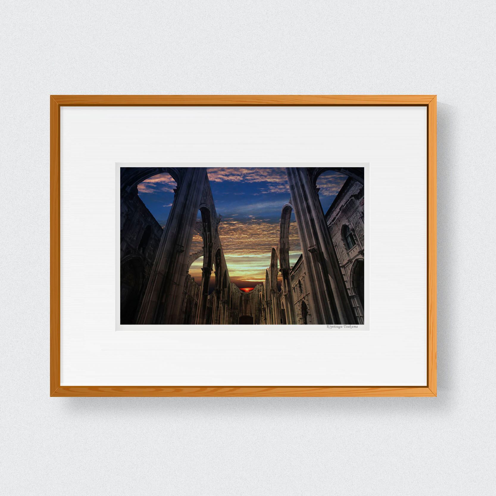 シエスタの夢 #049 Igreja do Carmo ■額縁サイズ(太子)378㎜×288㎜