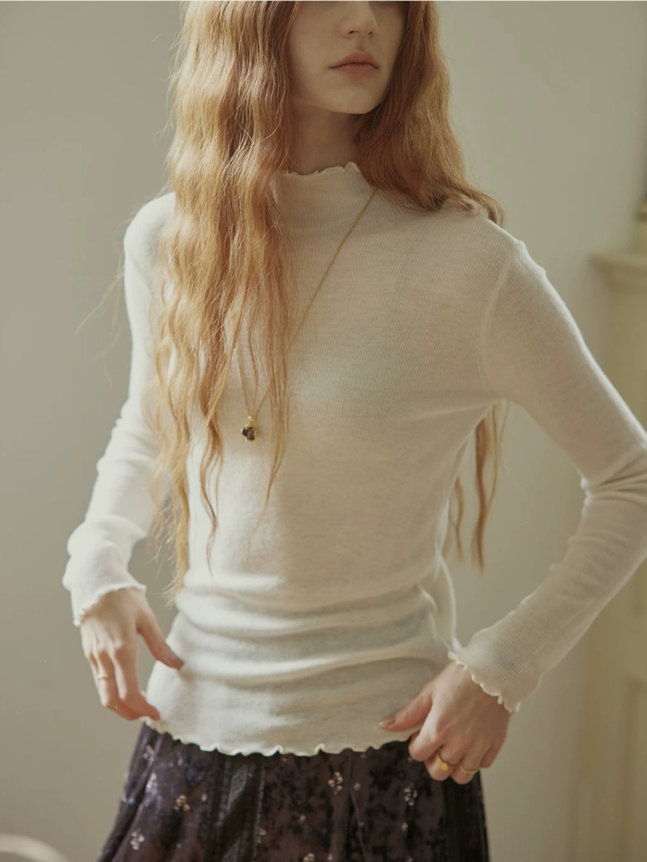 Petit Mellow High Neck Knit F0844