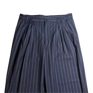 vintage GIANNI VERSACE stripe wool slacks