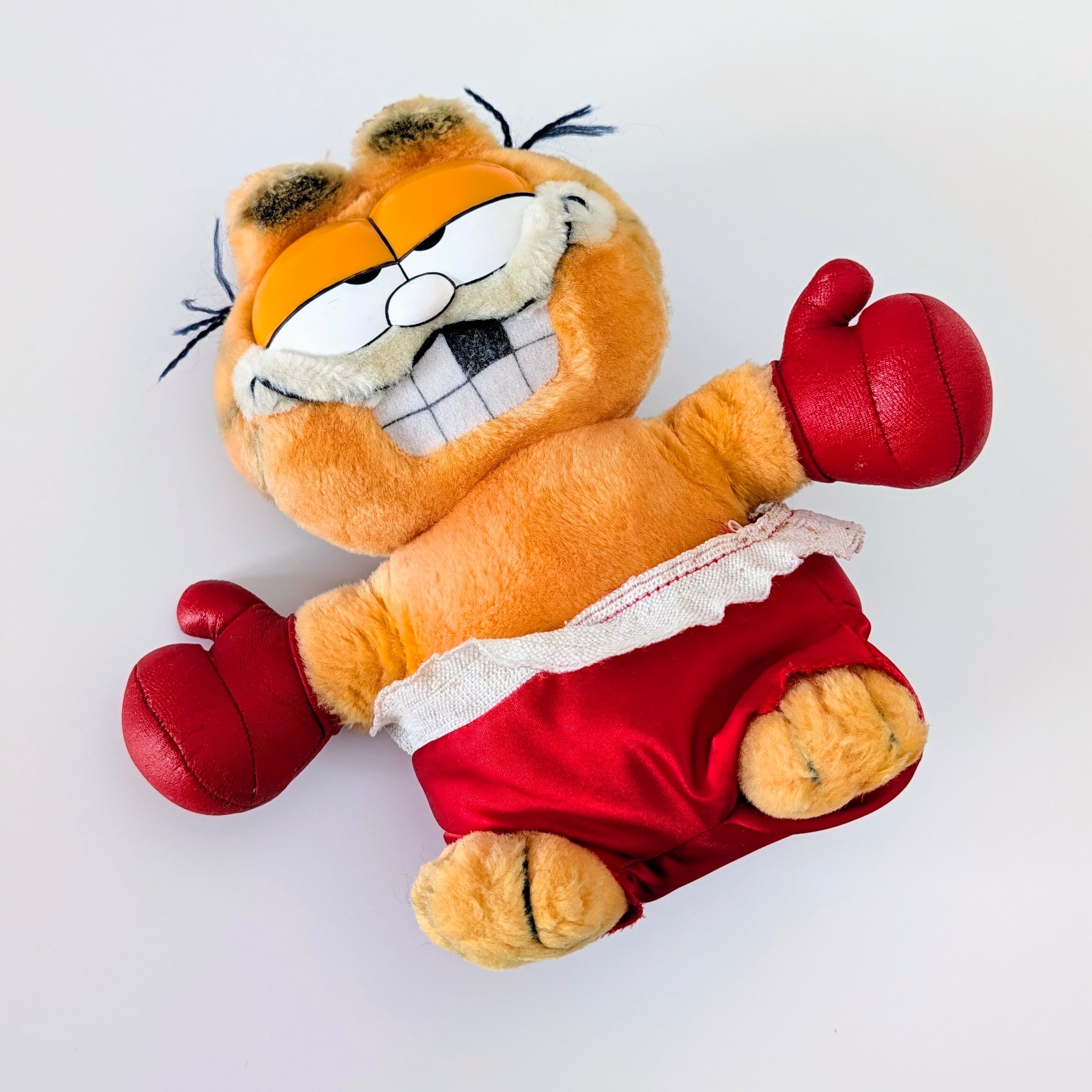 ☆ VINTAGE 1980年代初期 ☆【 Garfield ( ガーフィールド ) 】『 boxer ボクサーガーフィールド 』【B】ぬいぐるみ プラッシュ plush 1980年代年製 〚アメリカン雑貨 アメトイ〛