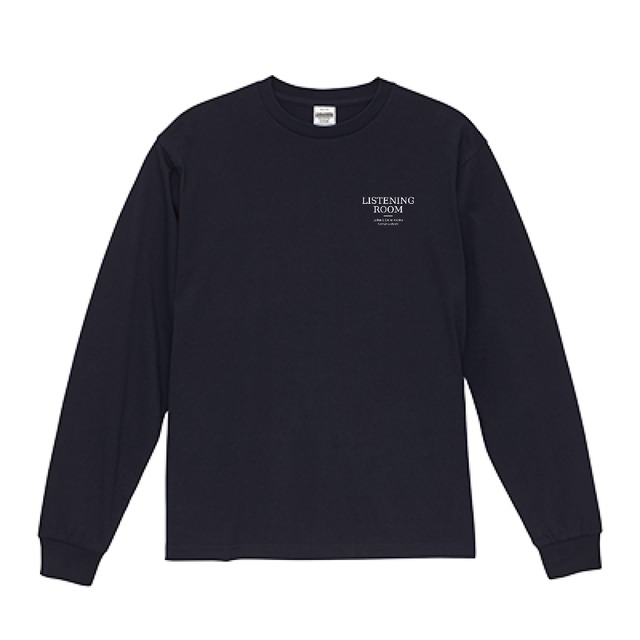 LISTENING ROOM｜6.5oz ファインジャージー ロングスリーブTシャツ ［ネイビー］