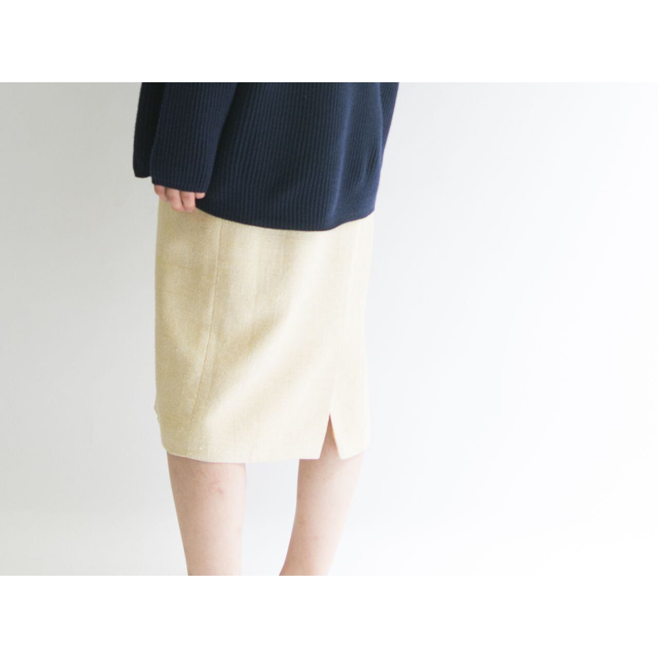 【mila schon】Made in Italy silk classic skirt（ミラショーン イタリア製シルククラシックスカート）4d