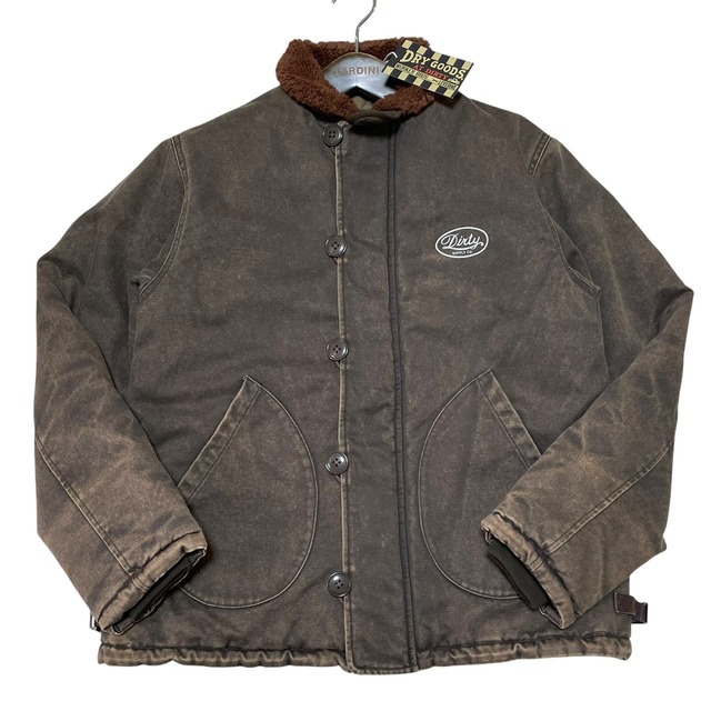 定価5.5万 タグ付 AT-DIRTY“ATD WARM DECK JACKET”V.KAHAKI ストーン 