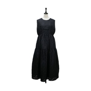 Flower jacquard tiered onepiece