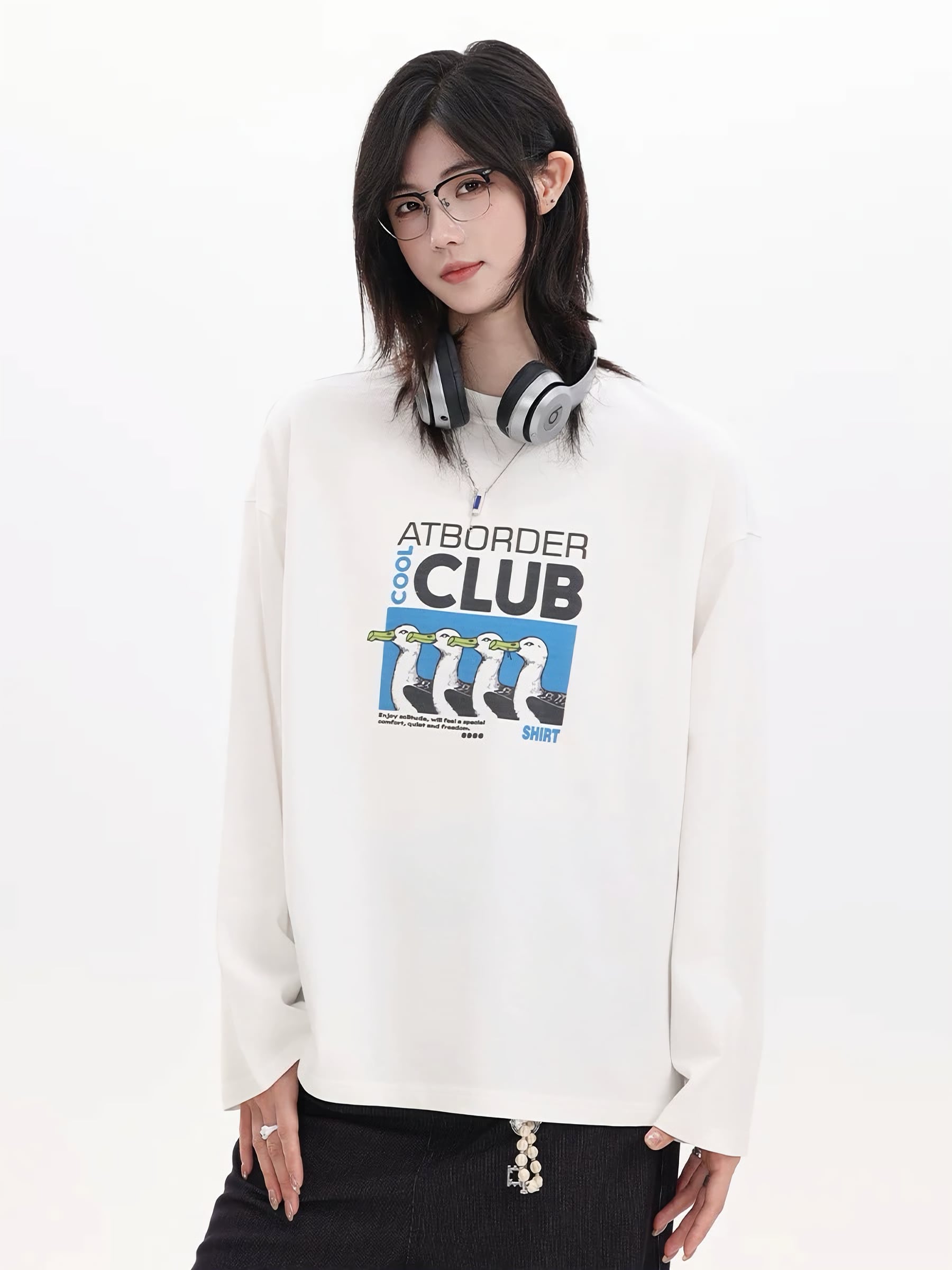 プリントロングスリーブTシャツ / Printed Long Sleeve T-Shirt