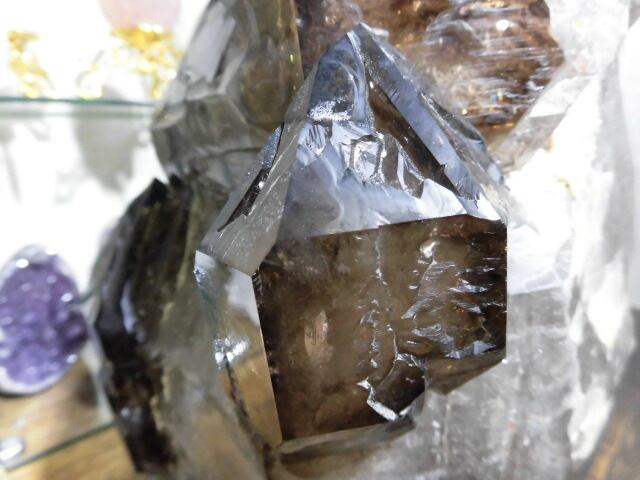 【送料無料】【高品質】14kg 特大ブラジル産ジャカレー水晶（アリゲータークオーツ）　no.6