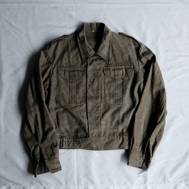 vintage【military】dress jacket denim 黒