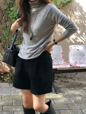 verveine eloy wool half pants