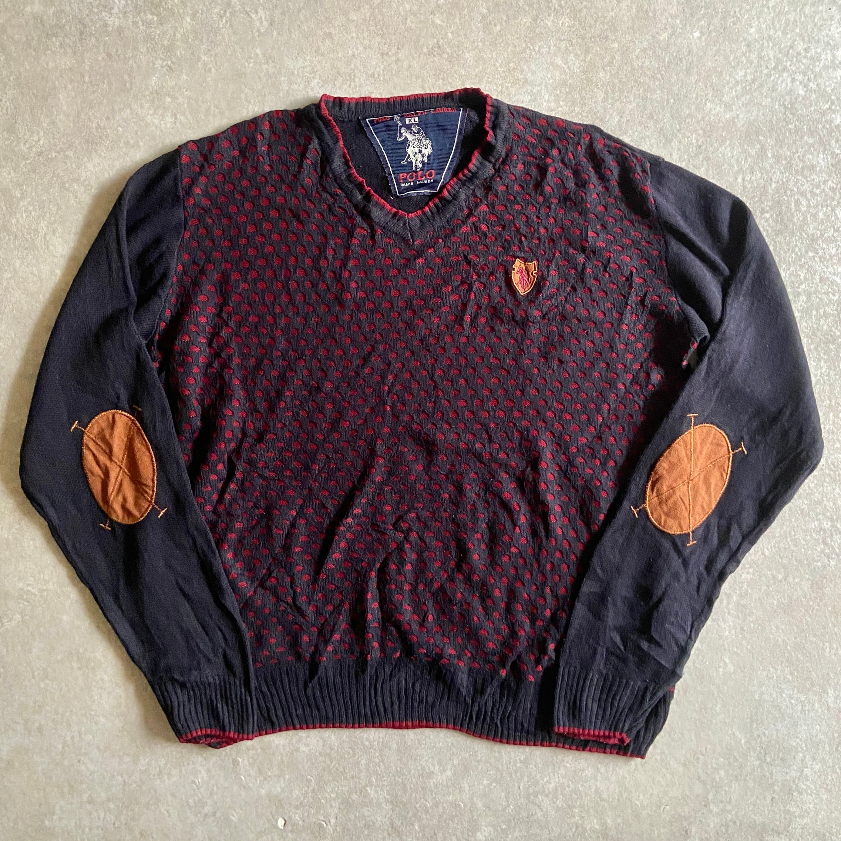 Polo Ralph Lauren Dot Knit Sweater XL H887