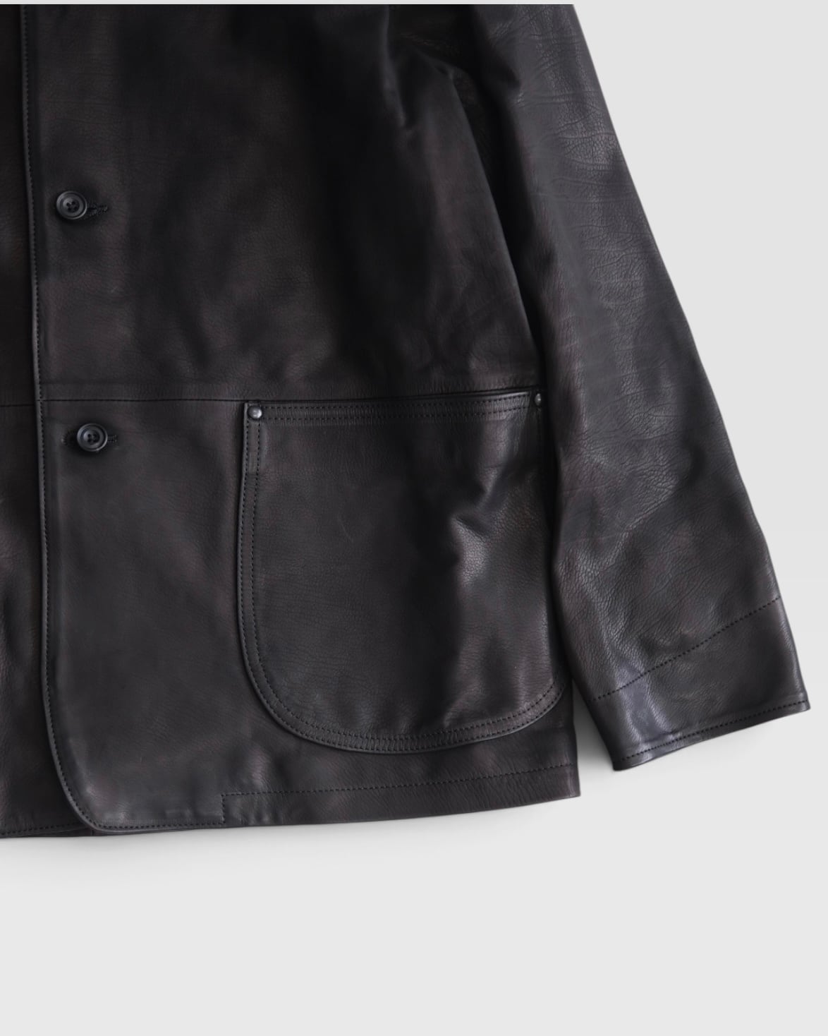 ULTERIOR “CALF LEATHER COVERALL JKT “ | Lapel online store