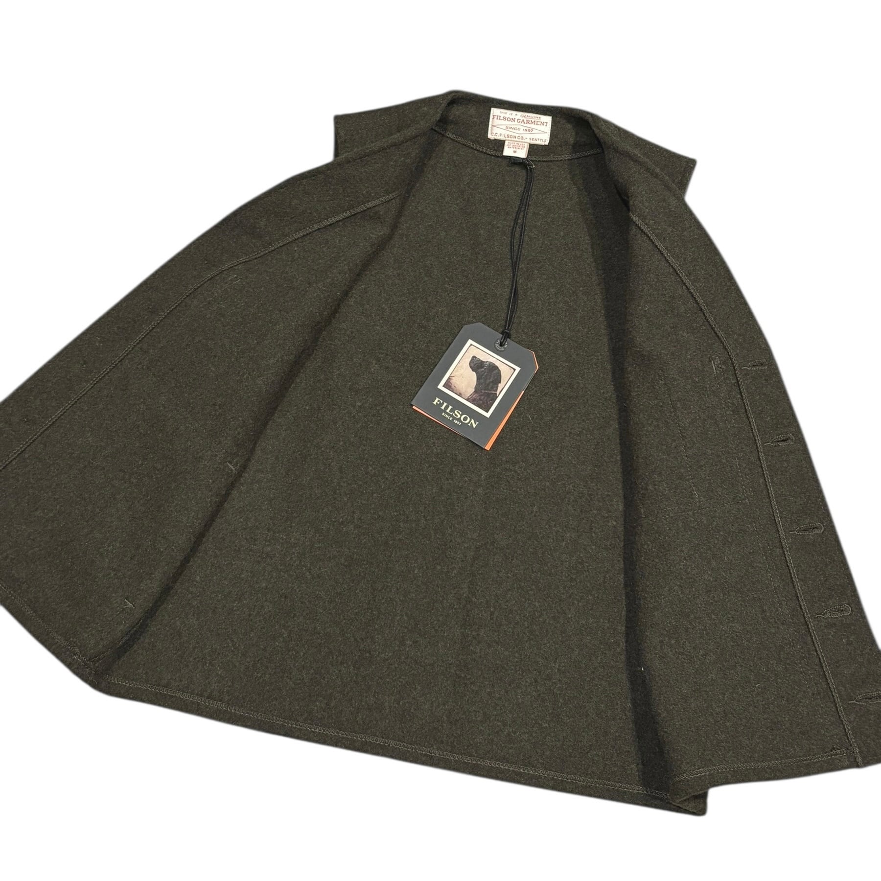 希少モデル！　FILSON フィルソン　ウエスタン　マッキーノ　ベスト　オリーブ 希少モデル！FILSON フィルソンウエスタンマッキーノベストオリーブ