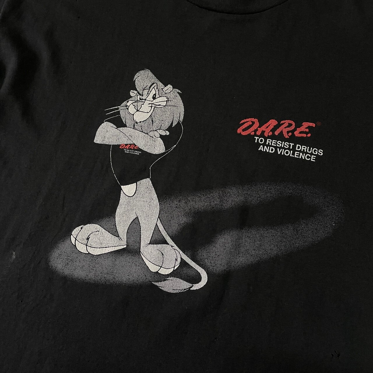 80年代 MY SHIRT D.A.R.E. 薬物乱用予防教育 プリントTシャツ USA製 メンズM ヴィンテージ /eaa351243