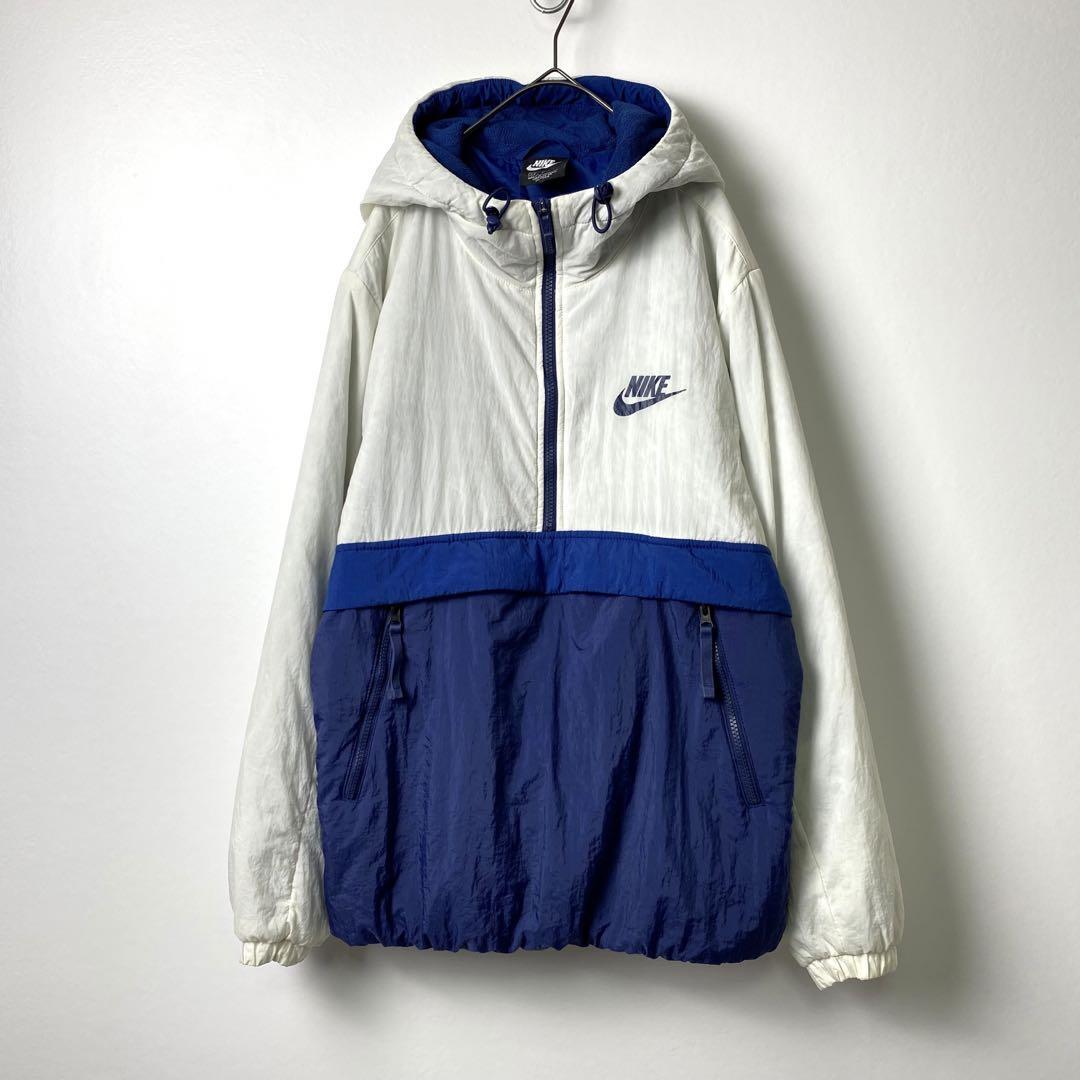 00s NIKE ミニスウッシュ 中綿 ナイロンジャケット 黒 XS1310