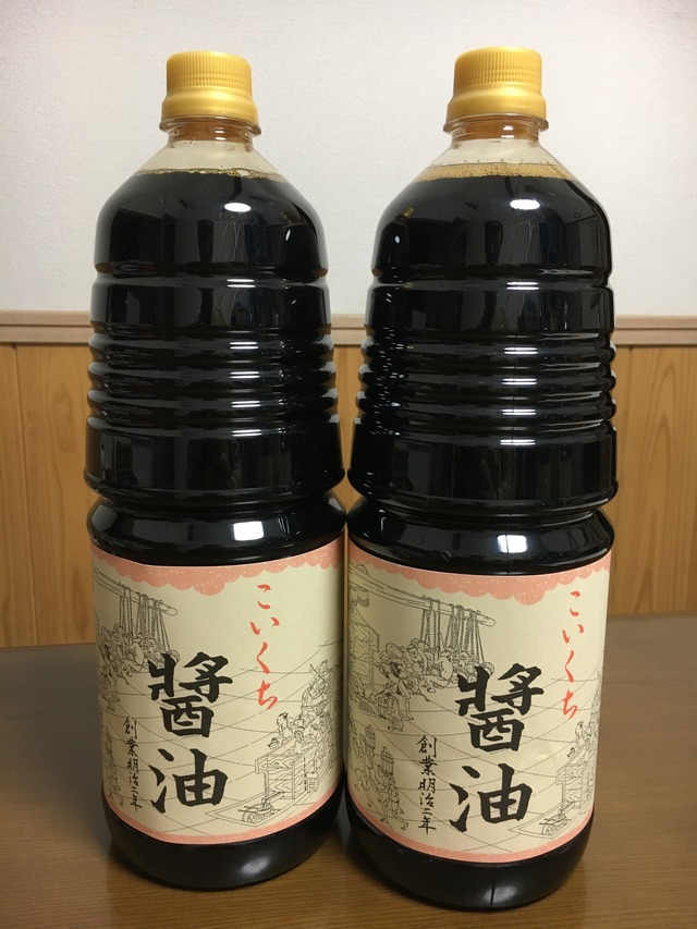 鍋庄商店   こいくち金印醤油　1.8ℓ 3本セット