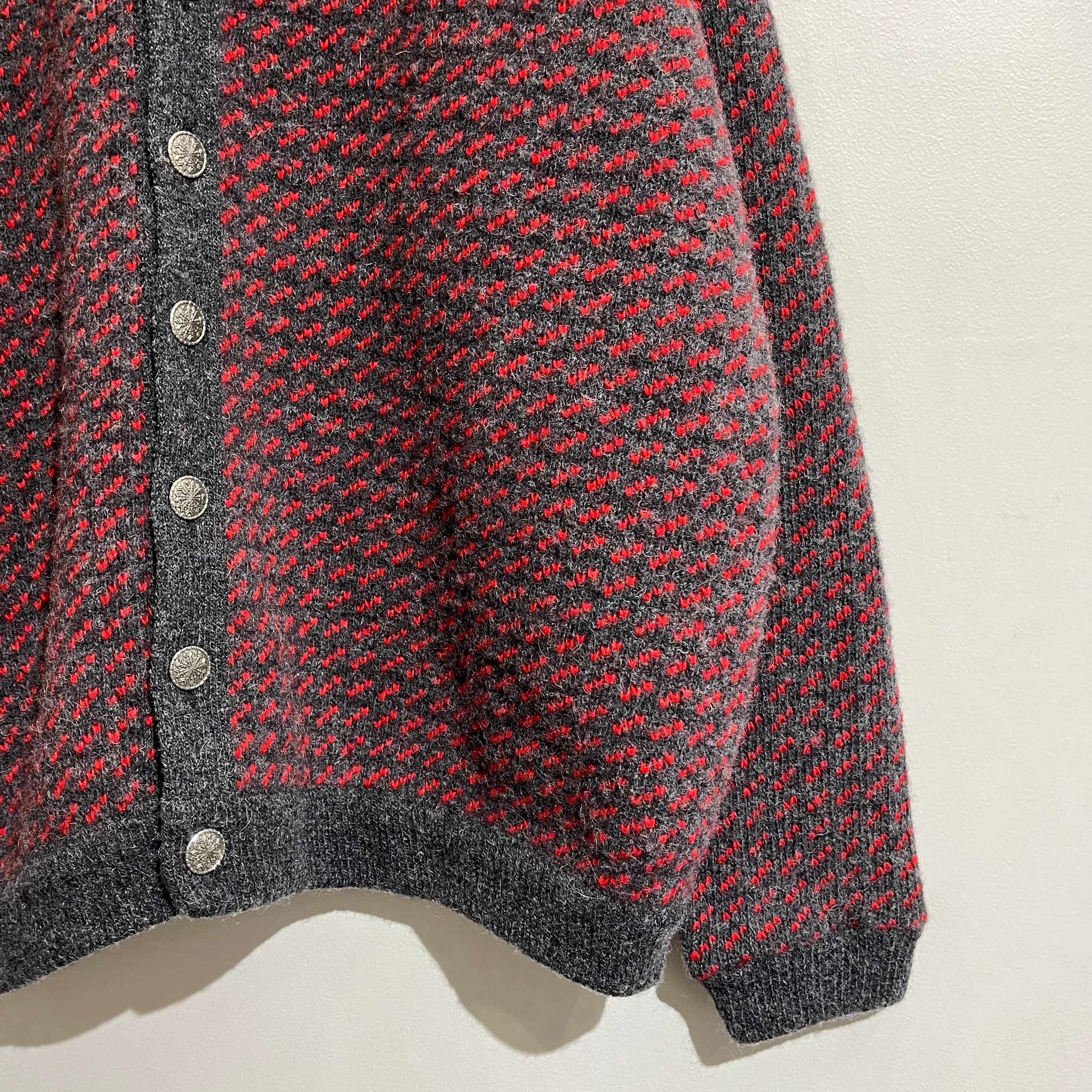 90s L.L.BEAN Bird's Eye Knit Cardigan 90年代 エルエルビーン