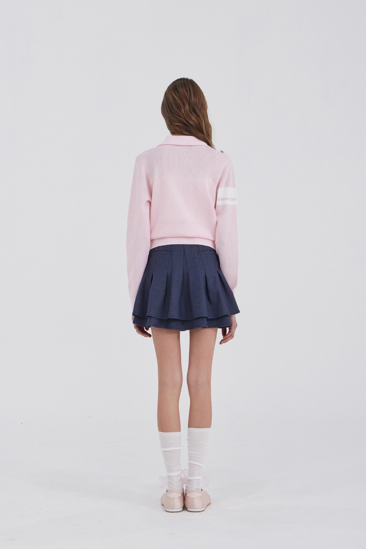 GOXO ゴーエックスオー メタルハート ツーレイヤー スカート デニム