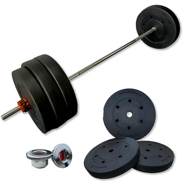 Wout 新品 バーベル 60kg セット ホームジム トレーニング (バーベル