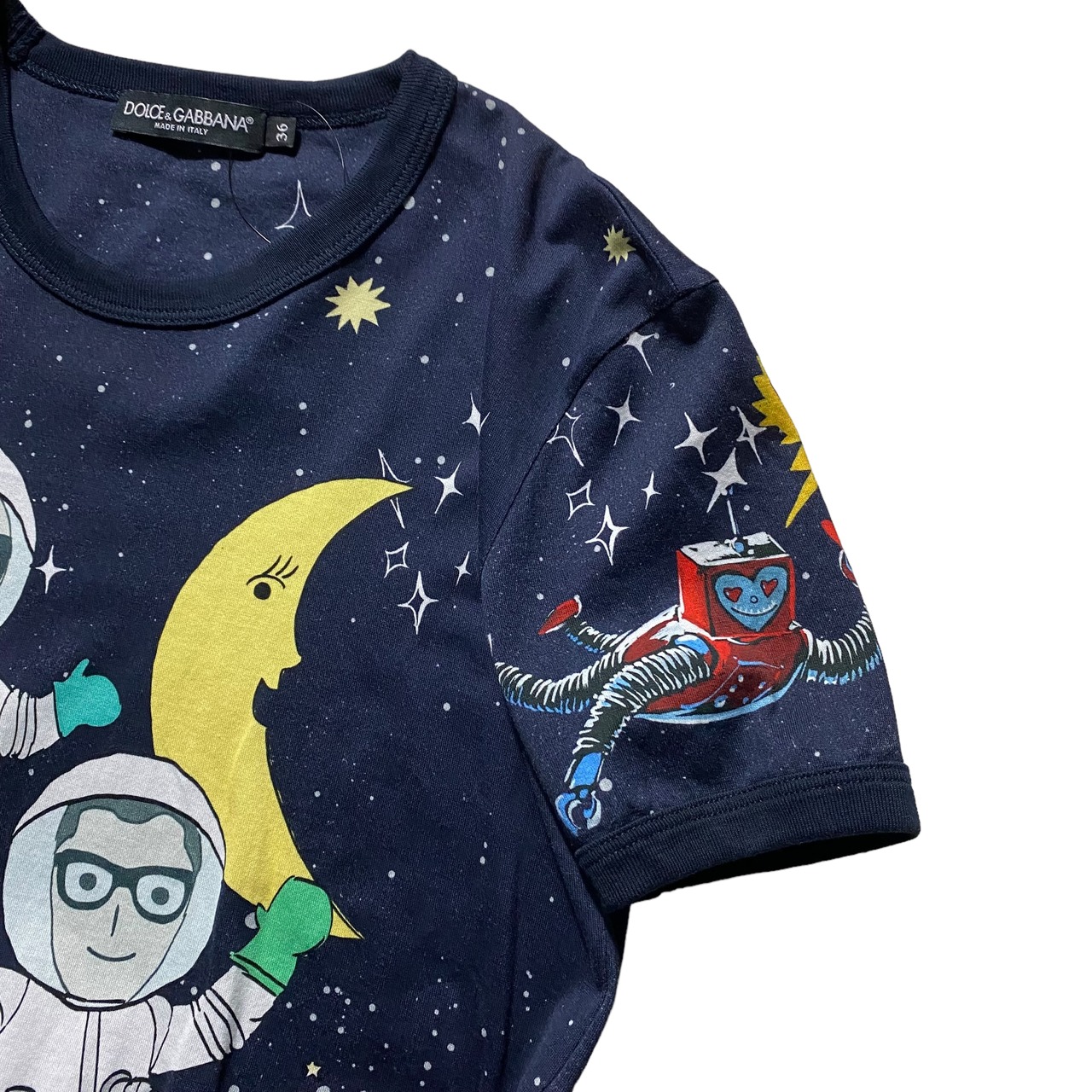 DOLCE&GABBANA “DGmillennials” space print tee