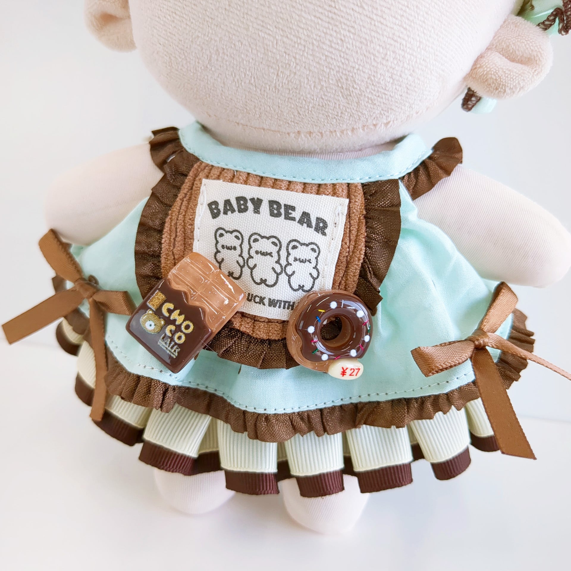 1387【20cm】チョコミントデザートワンピース | Little Closet │ ぬい