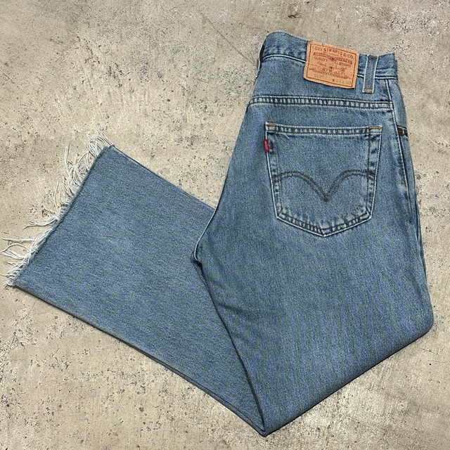 LEVI'S 517  DENIM PANT CUT OFF 実寸W33.5 L28