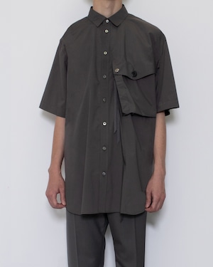 【LAST1】TYPEWRITER S/S DRESS SHIRT(GREY)