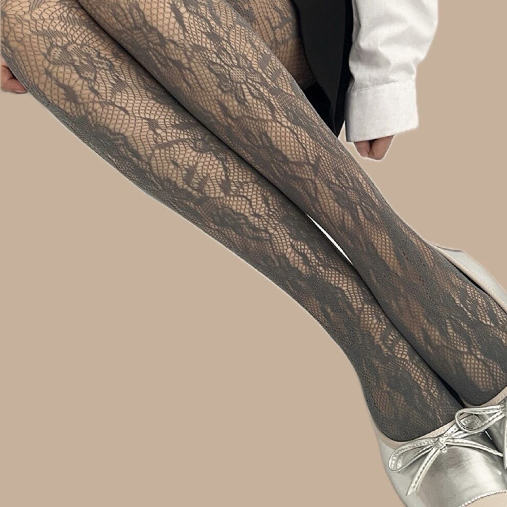Flower design tights 00013