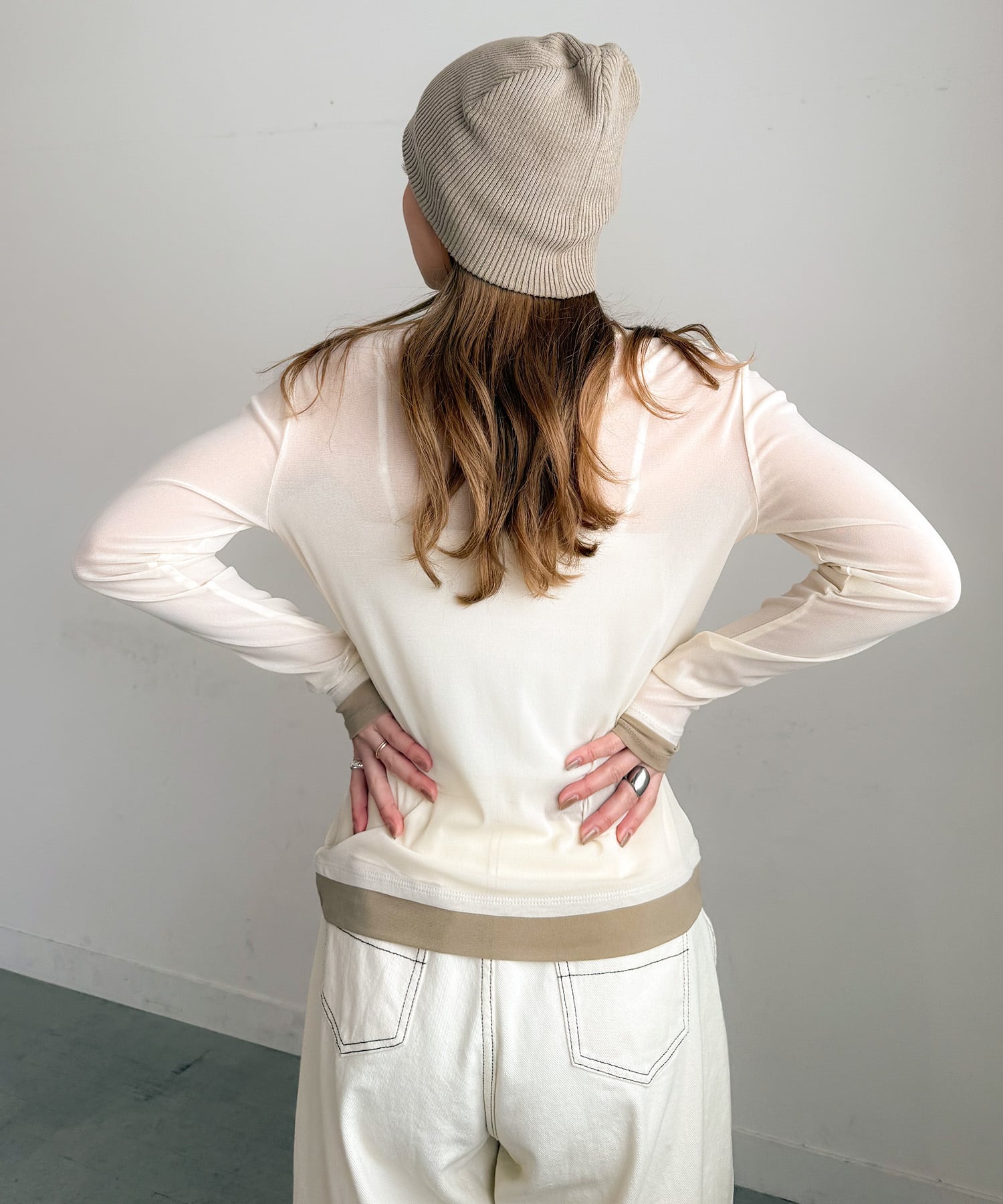 NEW バイカラーシアートップス | PICHI