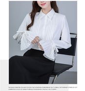 袖アクセントプリーツシャツ
