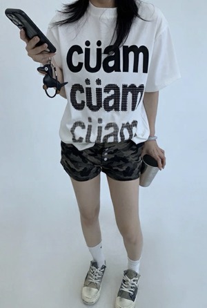 OISIS006 カジュアルレタープリントTシャツ