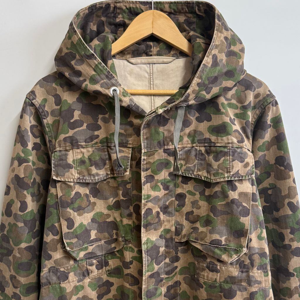 ミリタリージャケット ピードットカモ フィールドパーカー エポレット
